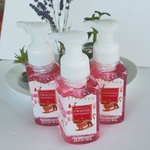 3 Bath & Body Works TWISTED PEPPERMINT Foaming Hand Soap